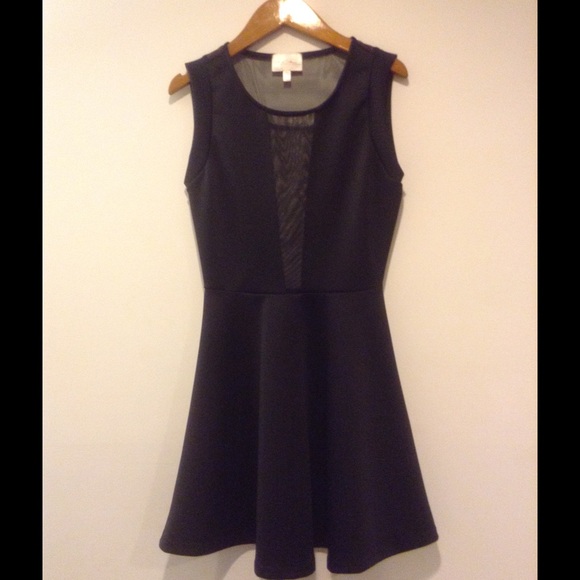 Black Mesh Dress - Picture 2 of 4